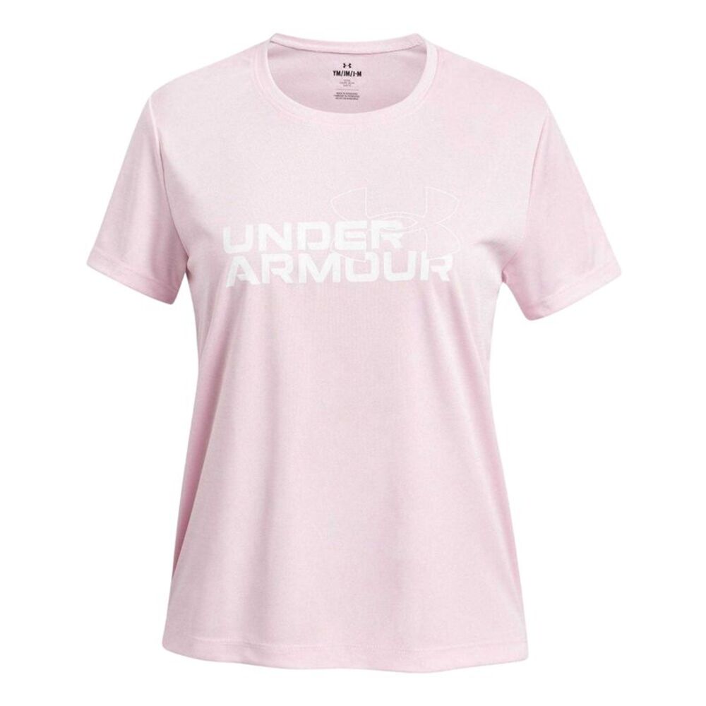 Under Armour Womens/Ladies Tech Wordmark T-Shirt / Pink